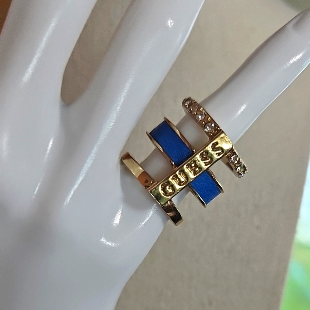 GUESS Three Band Connector Ring